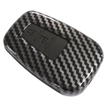 Toyota Chr Plastic Key Cover Pvc 2 Button 2016 - 2024 - - Carbon Fiber With Black 2