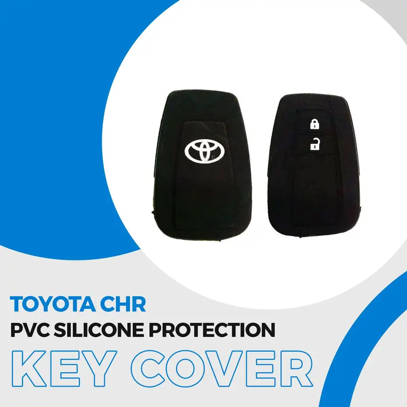 Toyota Chr Pvc Silicone Protection Key Cover 2017 - 2021 - Full Cover Remote Case Keyless Protector Jacket | Silicone Key Case 1