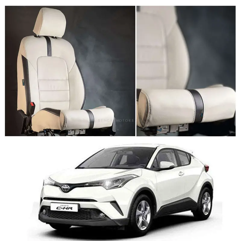 Toyota Chr Type R Beige Black Seat Covers 2017 - 2021 1