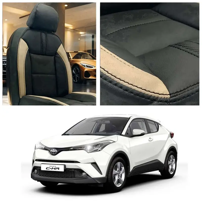 Toyota Chr Type R Black Beige Seat Covers 2017 - 2021 1