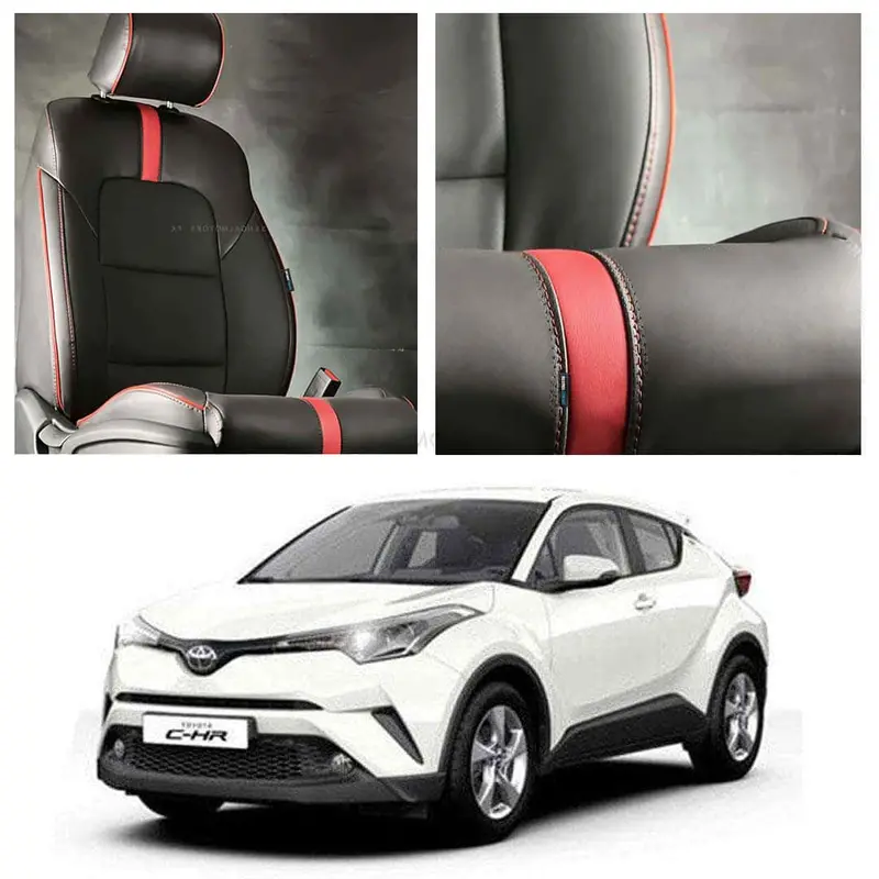 Toyota Chr Type R Black Red Seat Covers 2017 - 2021 1