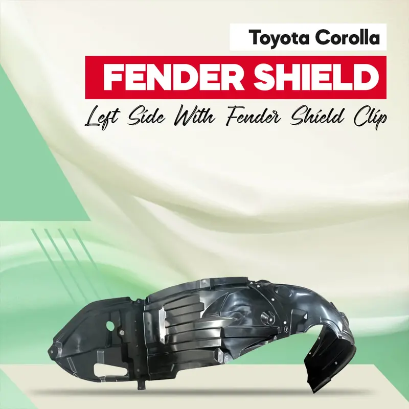 Toyota Corolla 2015 Fender Shield Left Side With Fender Shield Clip 1