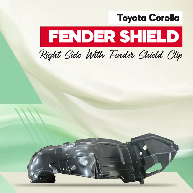 Toyota Corolla 2015 Fender Shield Right Side With Fender Shield Clip 1