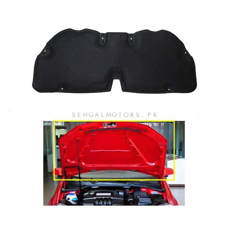 Toyota Corolla 5D Black Bonnet Liner Cover 2017 - 2021 - Protector Lid Garnish Bonnet Namda 2