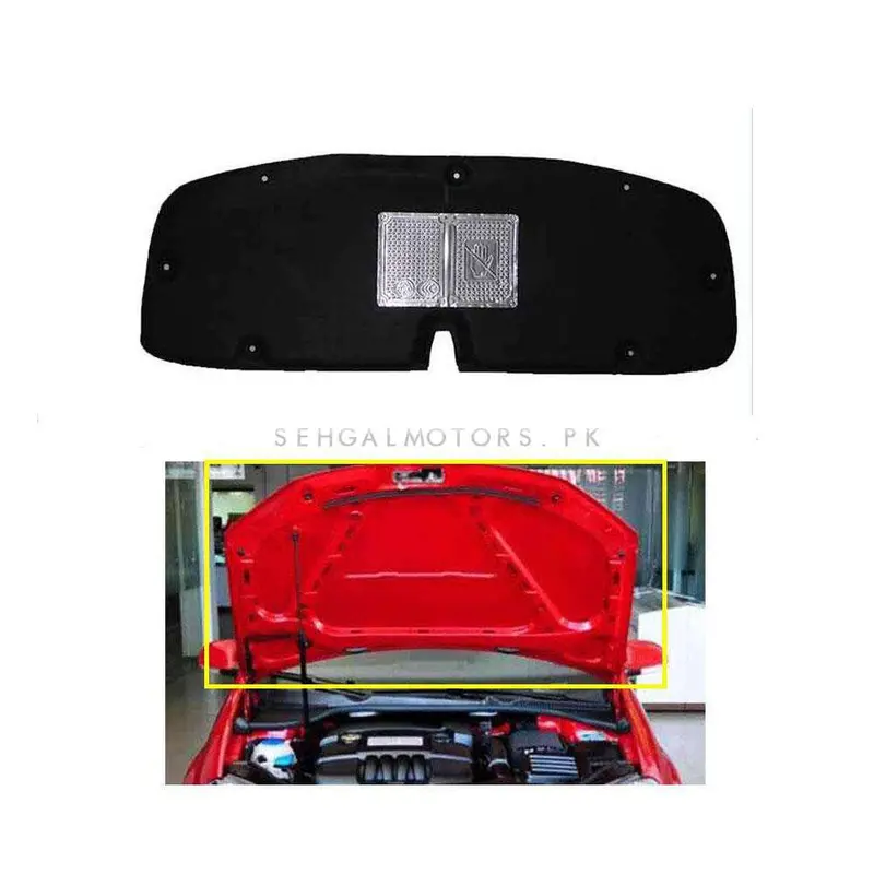 Toyota Corolla 5D Black Bonnet Liner Cover - Model 2008-2012 - Protector Lid Garnish Bonnet Namda 2