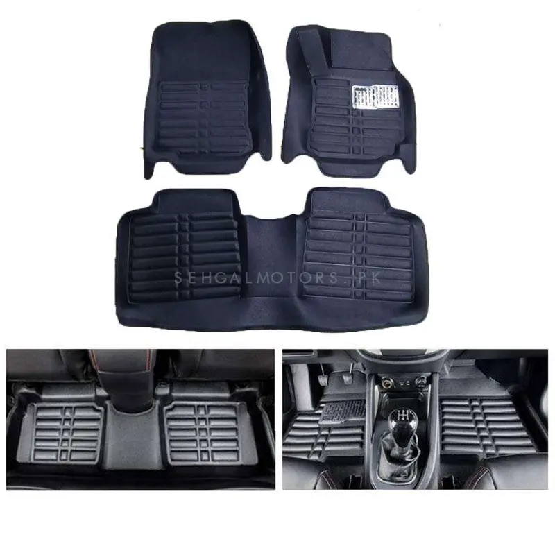 Toyota Corolla 5D Custom Floor Mat Black 3 Pcs 2