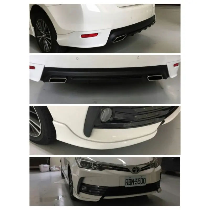 Toyota Corolla 5Pcs Body Kit Dual Exhaust China Model 2016-2021 (Unpainted) 1