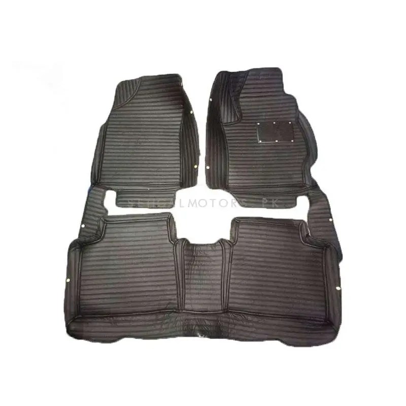 Toyota Corolla 7D Lining Floor Mats - Black - 3 Pcs Set 2017 - 2025 2
