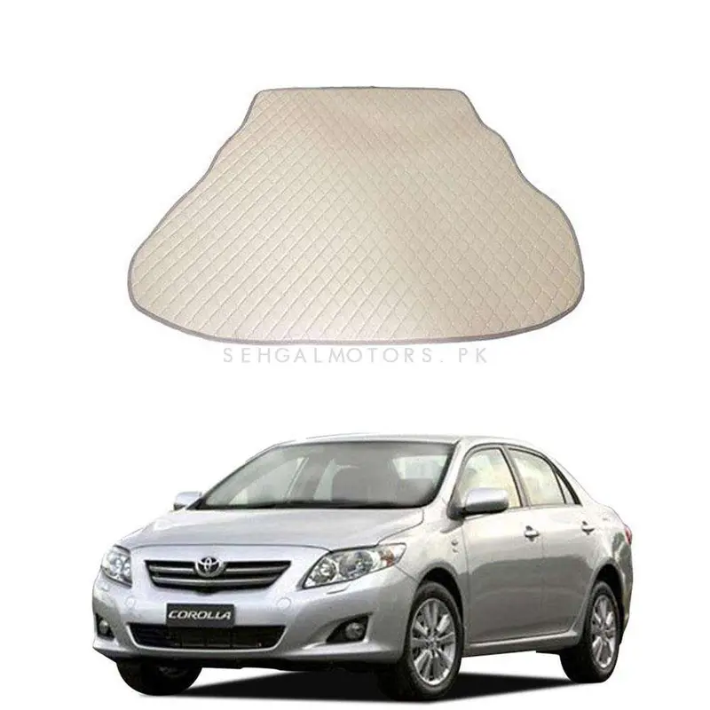 Toyota Corolla 7D Trunk Mat Mix Thread Beige 2008 - 2012 2