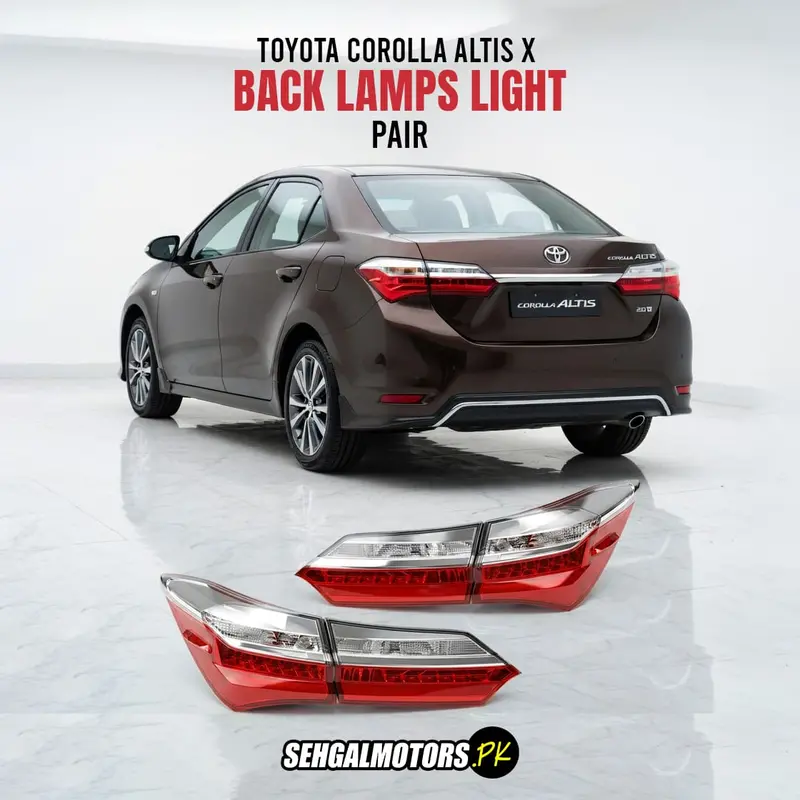 Toyota Corolla Altis X Back Lamps Light Pair 2017 - 2024 1