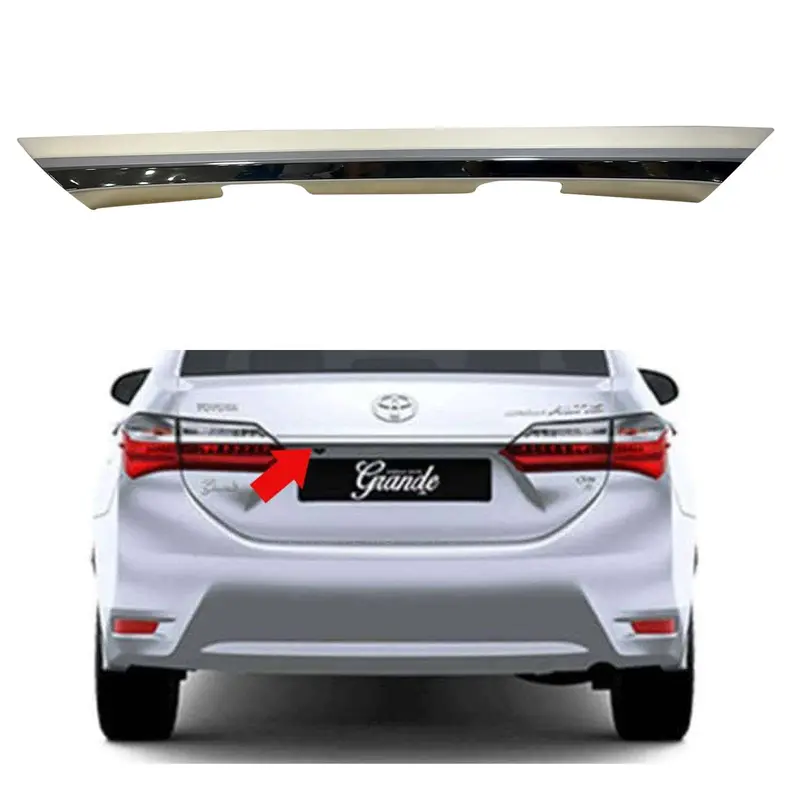 Toyota Corolla Altis X Back Trunk Middle Chrome Garnish 2017 - 2024 1