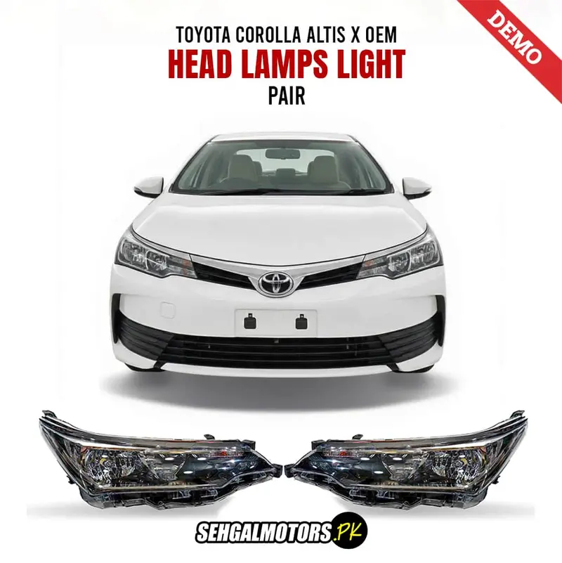 Toyota Corolla Altis X Oem Head Lamps Light Pair 2017 - 2024 1