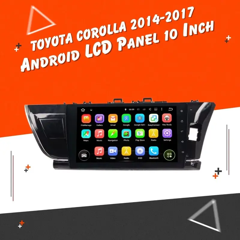Toyota Corolla Android Lcd Black 10 Inches 2014 - 2017 1