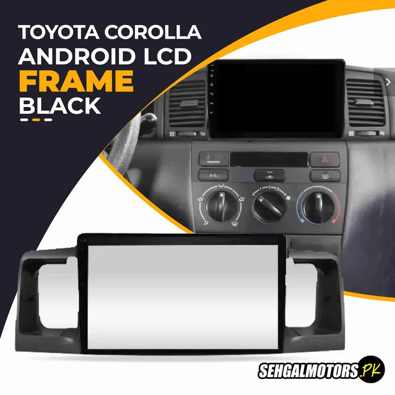 Toyota Corolla Android Lcd Frame With Grip Black 9 Inches 2002 - 2008 1
