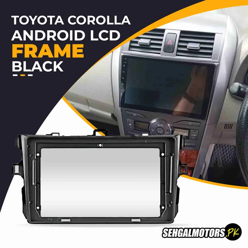 Toyota Corolla Android Lcd Frame With Grip Black 9 Inches 2008 - 2014 1