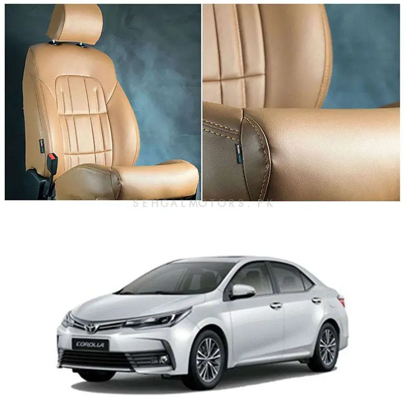 Toyota Corolla Audi Style Brown Brown Seat Covers 2014 - 2021 1