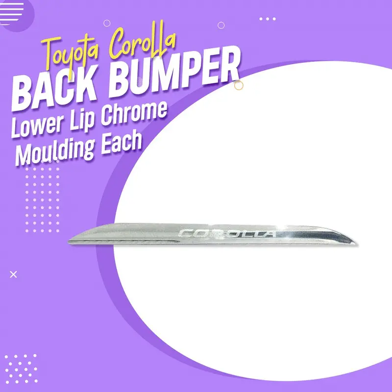 Toyota Corolla Back Bumper Lower Lip Chrome Moulding Each Ma00795 1