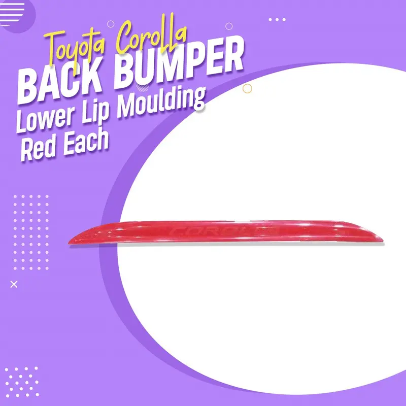 Toyota Corolla Back Bumper Lower Lip Moulding Red Each 2014 - 2021 1