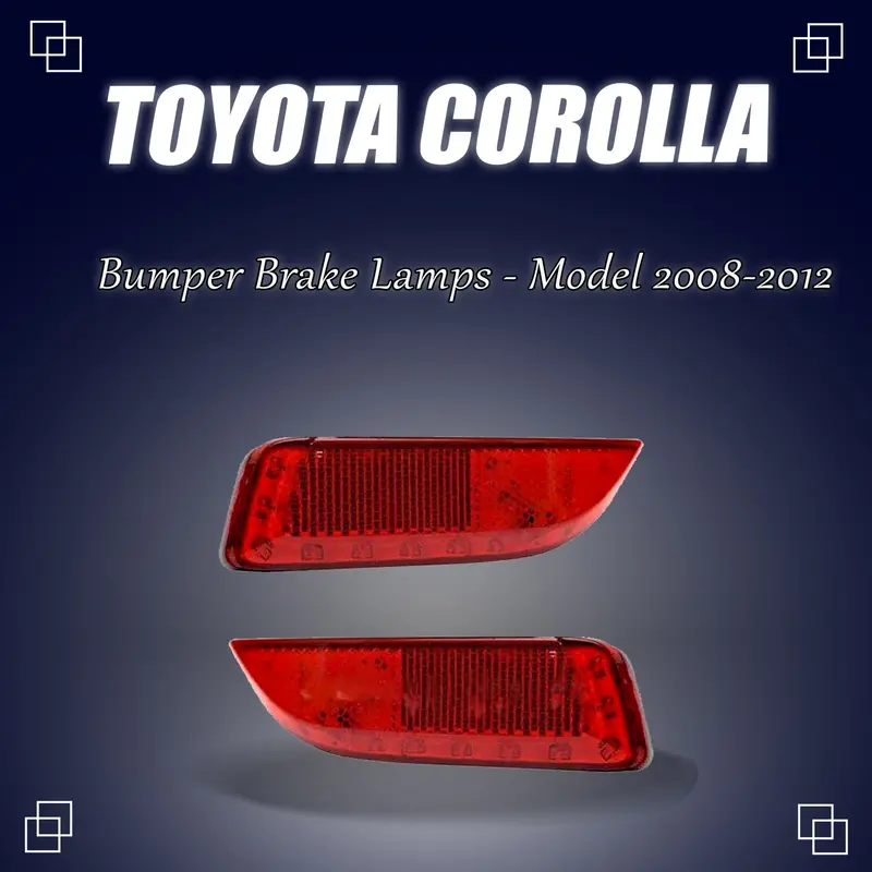 Toyota Corolla Back Bumper Third Brake Lamp 2008 - 2012 1