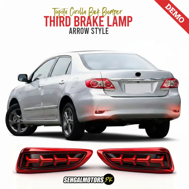 Toyota Corolla Back Bumper Third Brake Lamp Arrow Style 2008 - 2012 - - (Bl 031) 1