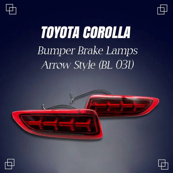 Toyota Corolla Back Bumper Third Brake Lamp Arrow Style 2008 - 2012 - - (Bl 031) 2