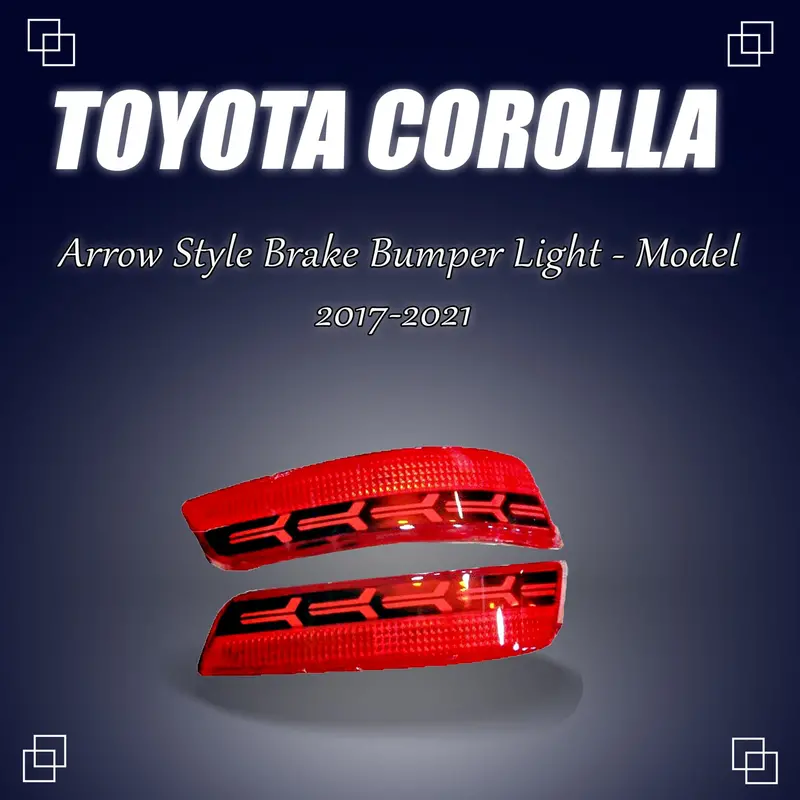 Toyota Corolla Back Bumper Third Brake Lamp Arrow Style 2017 - 2021 1