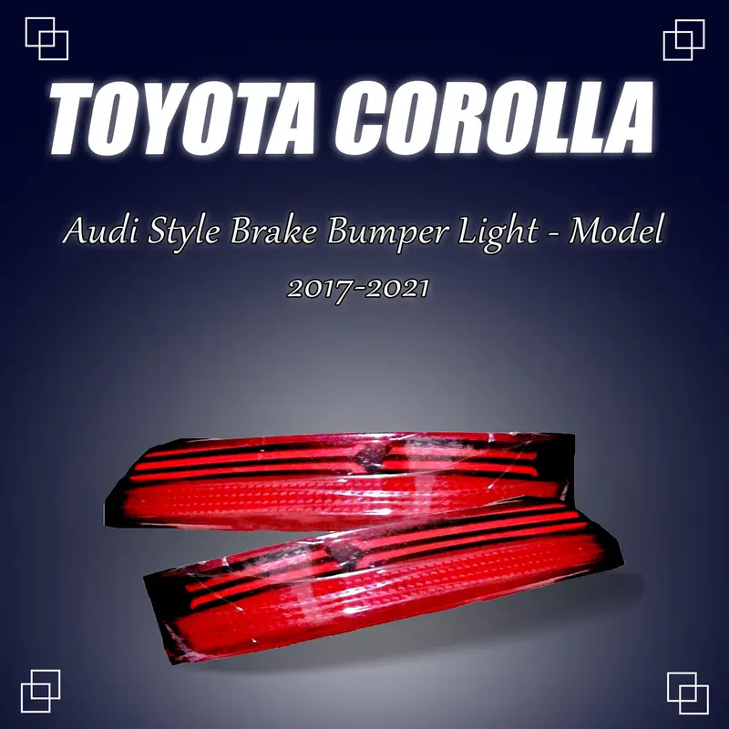 Toyota Corolla Back Bumper Third Brake Lamp Audi Style 2017 - 2022 1