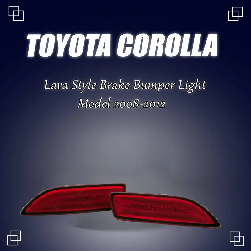 Toyota Corolla Back Bumper Third Brake Lamp Lava Style 2008 - 2012 1
