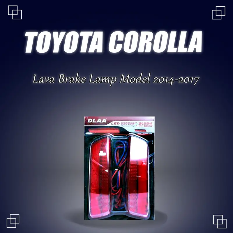 Toyota Corolla Back Bumper Third Brake Lamp Lava Style (Bl-001) 2014 - 2017 1