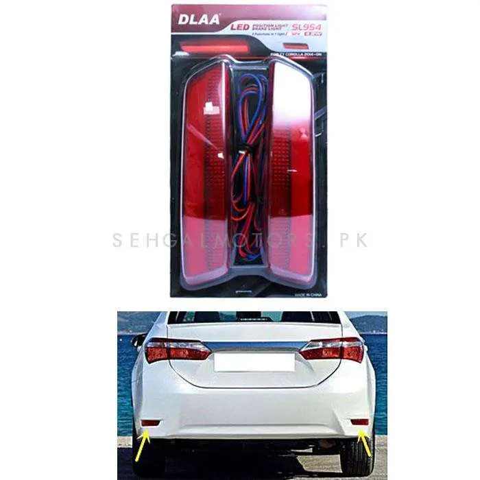 Toyota Corolla Back Bumper Third Brake Lamp Lava Style (Bl-001) 2014 - 2017 2