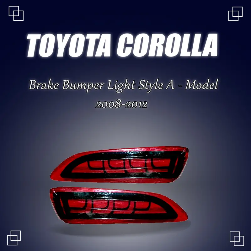 Toyota Corolla Back Bumper Third Brake Lamp Light Style A 2008 - 2012 1