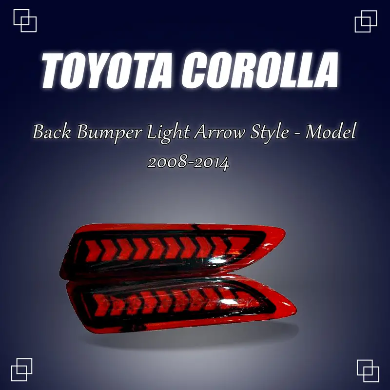 Toyota Corolla Back Bumper Third Brake Lamp Lightarrow Style 2008 - 2014 - - (Bl030) 1