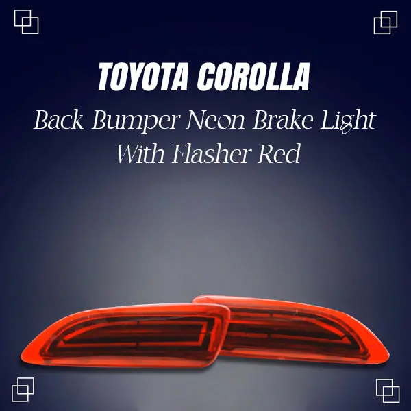 Toyota Corolla Back Bumper Third Brake Lamp Neon Red 2012 - 2014 - - With Flasher- Bl-026 1