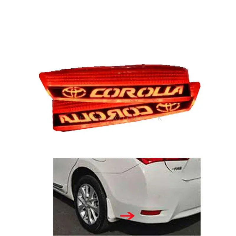 Toyota Corolla Back Bumper Third Brake Lamp Neon With Flasher - 2017-2021 2