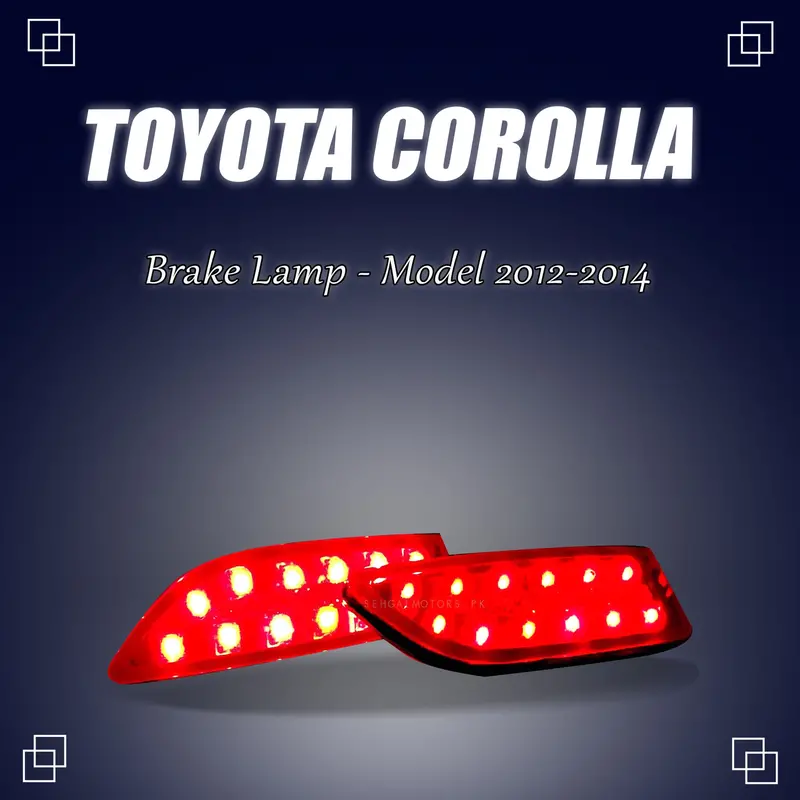 Toyota Corolla Back Bumper Third Brake Lamp - Rear Bumper Reflector Brake Stop Reverse Light Lamp 1