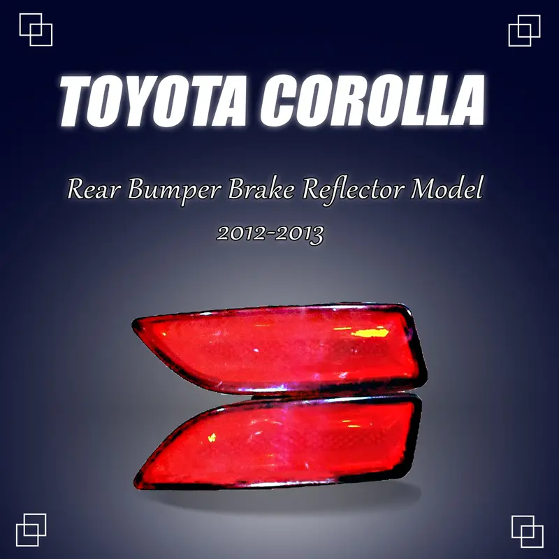 Toyota Corolla Back Bumper Third Brake Lamp Reflector 2012 - 2014 1
