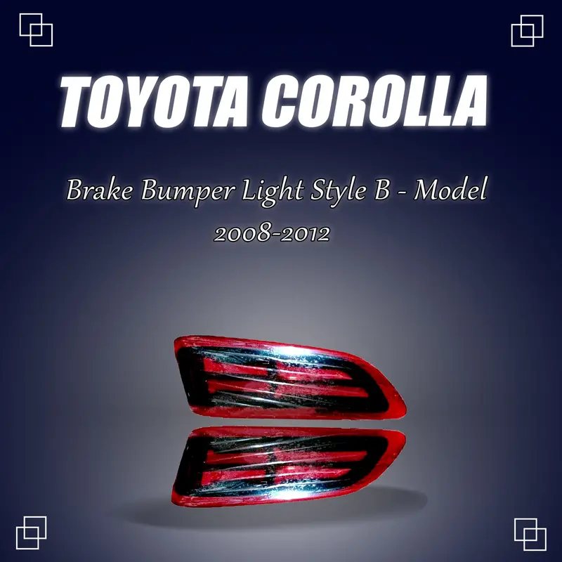Toyota Corolla Back Bumper Third Brake Lamp Style B (Bl-029) 2008 - 2012 1