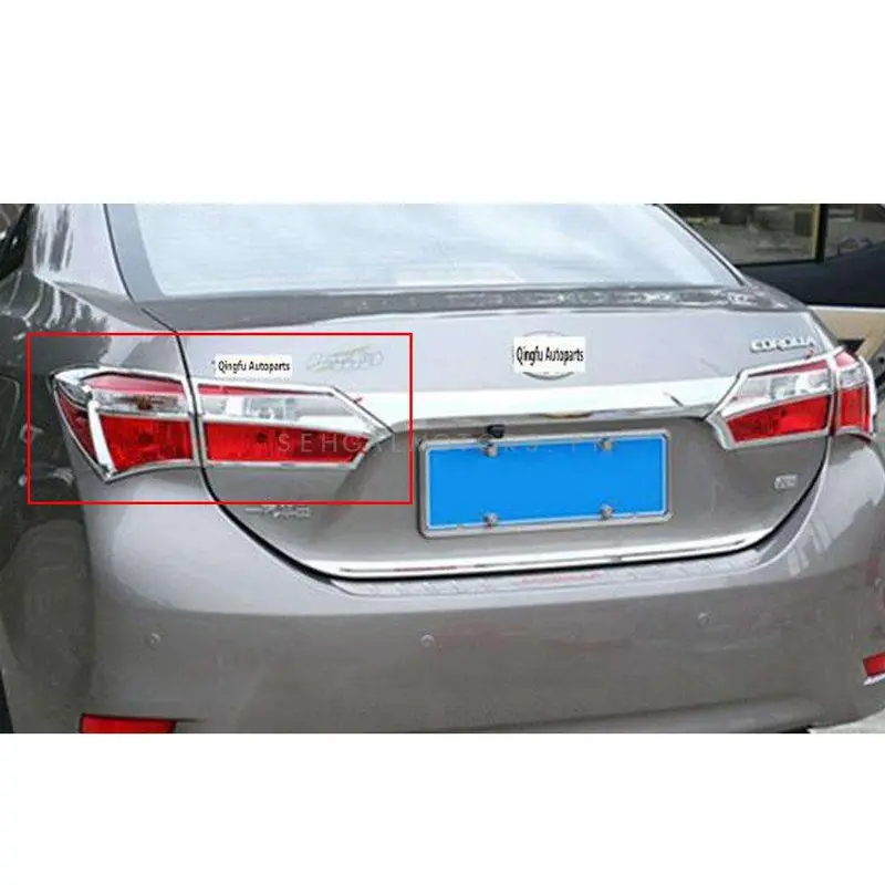 Toyota Corolla Back Lamps / Back Lights Chrome Cover 2014 - 2017 2