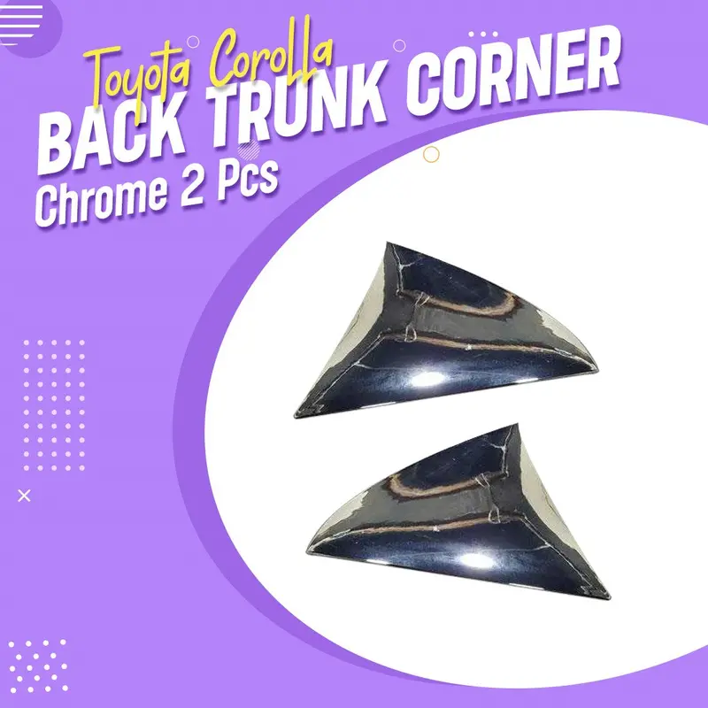 Toyota Corolla Back Trunk Corner Chrome 2 Pcs 2017 - 2021 1