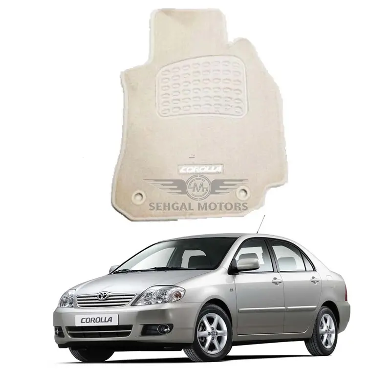 Toyota Corolla Carpet Floor Mat Local/Irani Beige Model 2005-2008 1