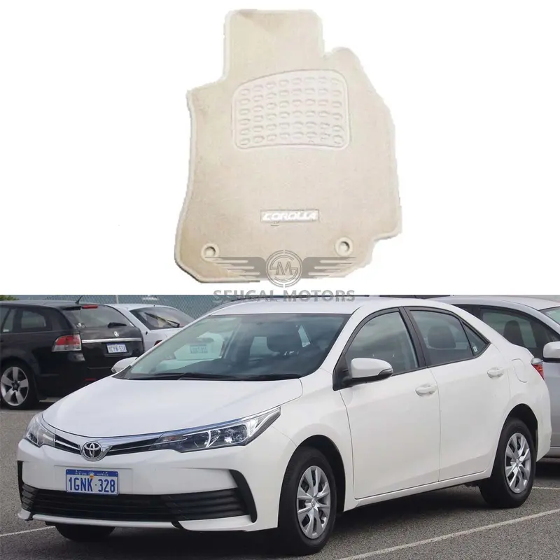 Toyota Corolla Carpet Floor Mat Local/Irani Beige Model 2015-2021 1