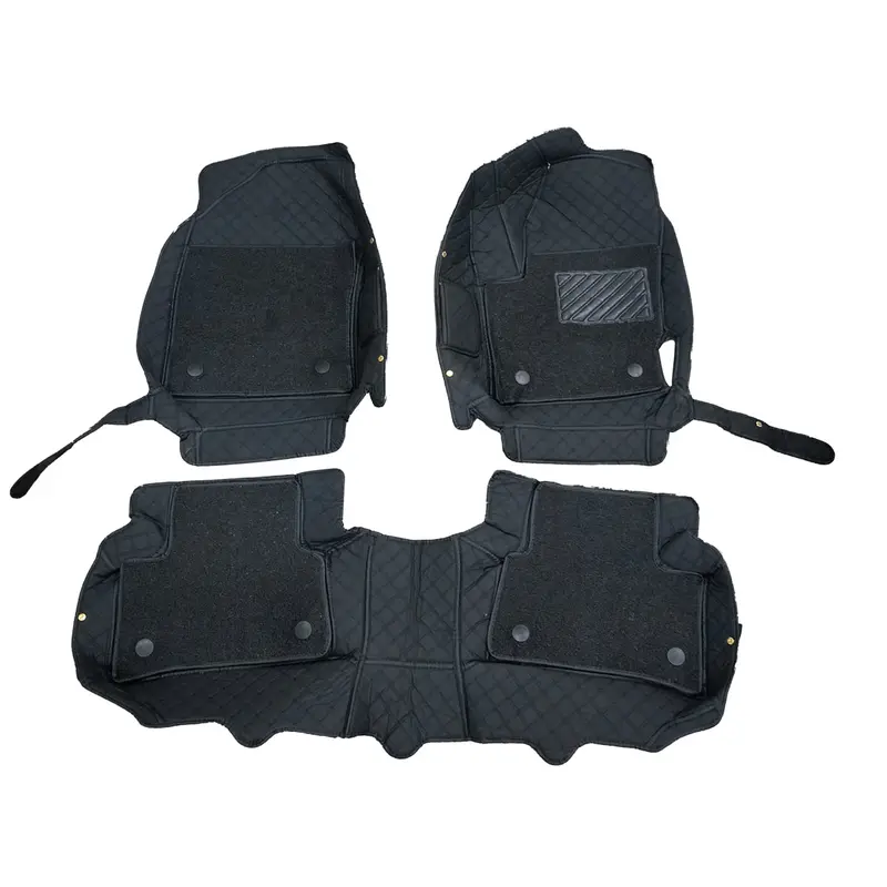 Toyota Corolla Cross 9D Floor Mat Black Grass 3 Pcs 2022 - 2025 - Mix Thread Multi Color 2