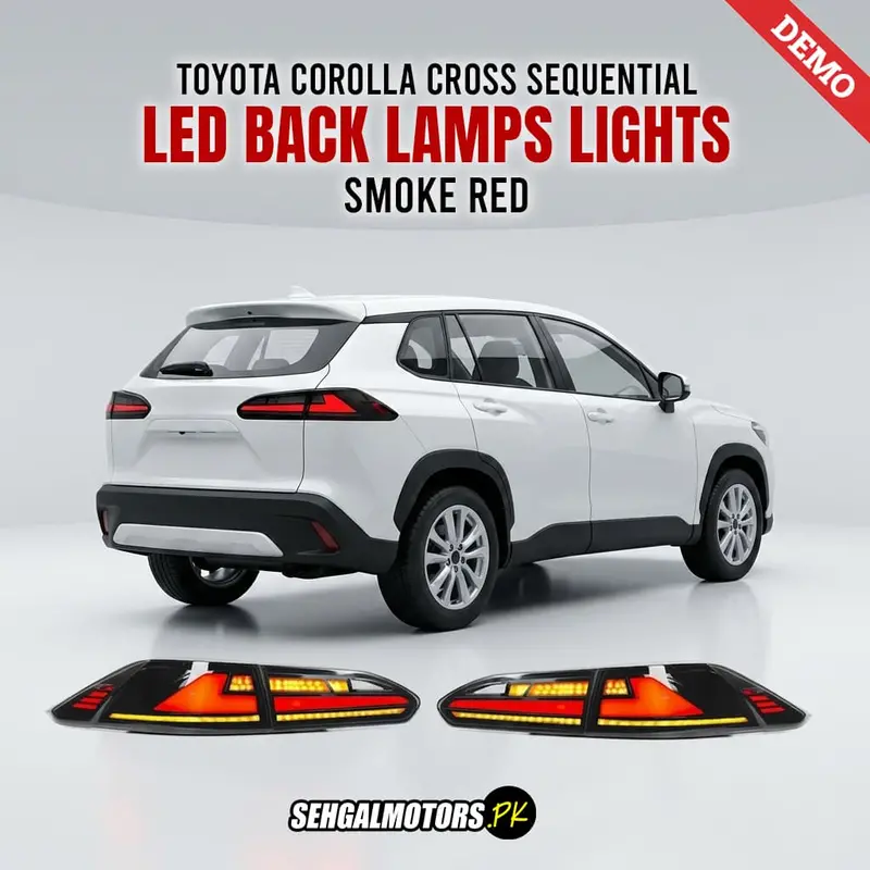 Toyota Corolla Cross Sequential Led Back Lamps Lights Smoke Red 2022 - 2023 1