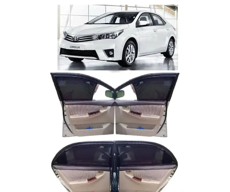 Toyota Corolla Custom Fit Retractable Curtains 2014-2024 - Sun Shade- Parda 2