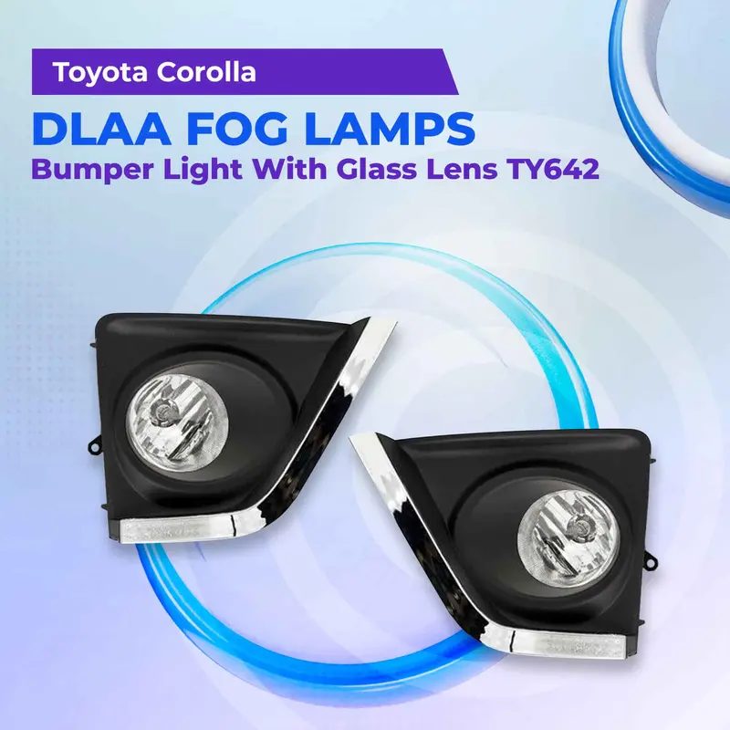 Toyota Corolla Dlaa Fog Lamps Bumper Light With Chrome Strip - Ty642-Al 1