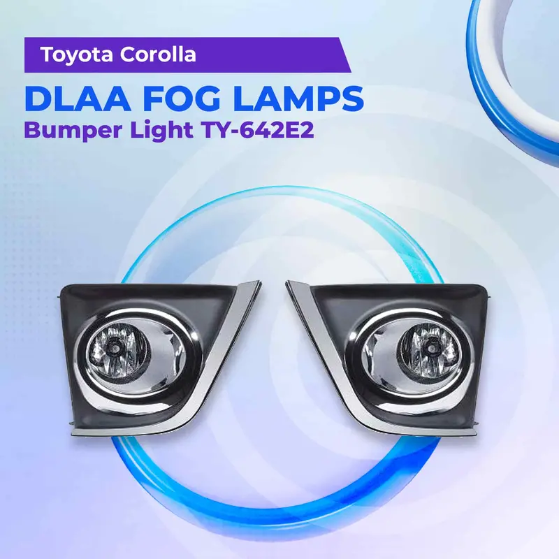 Toyota Corolla Dlaa Fog Lamps Bumper Light With Complete Chrome - Ty-642 1