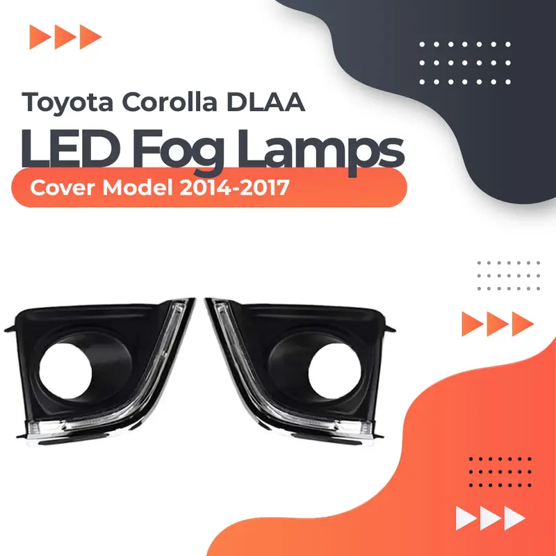 Toyota Corolla Dlaa Led Fog Lamps Cover Ty477-L2 2014 - 2017 1