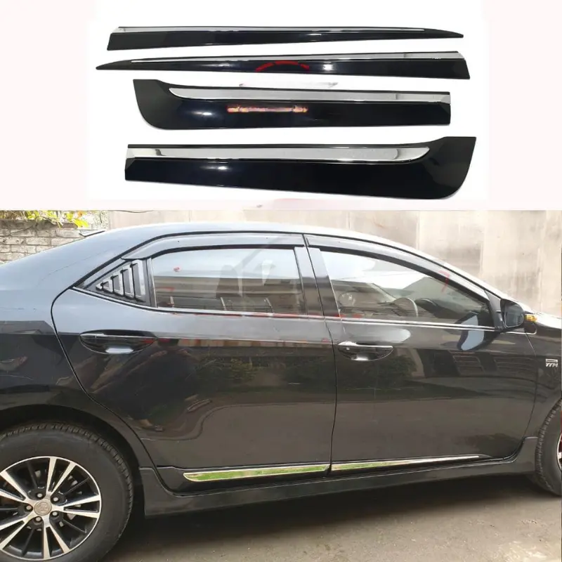 Toyota Corolla Door Moulding Matt Black 2014-2017 1