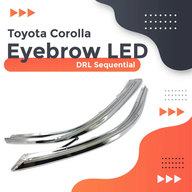 Toyota Corolla Eyebrow Led Drl Sequential 2014 - 2017 - Audi Style Drl For Corolla 1
