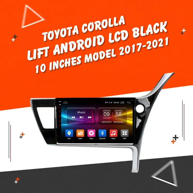 Toyota Corolla Face Lift Android Lcd Black 10 Inches 2017 - 2021 1